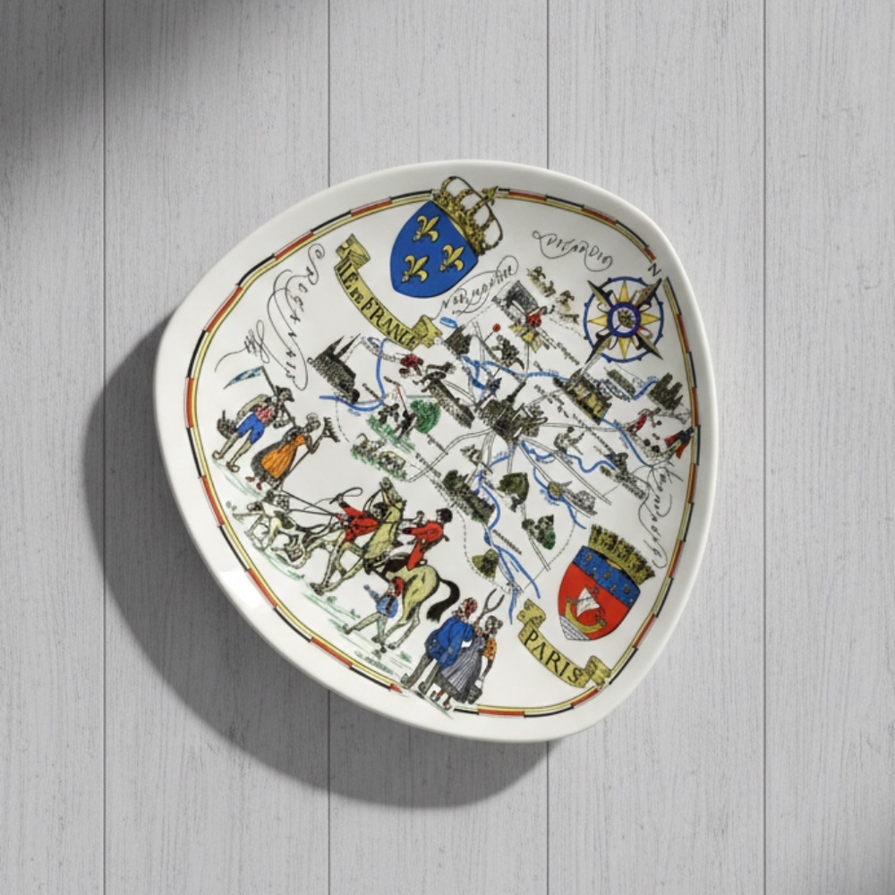 Vintage Lunéville France Provinces De France Special Edition Collector Plate